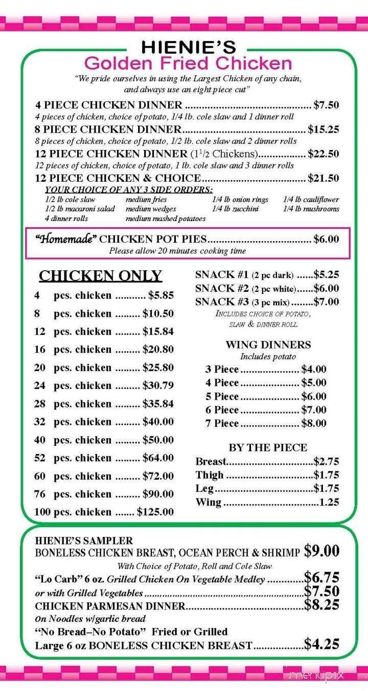 Menu page 1