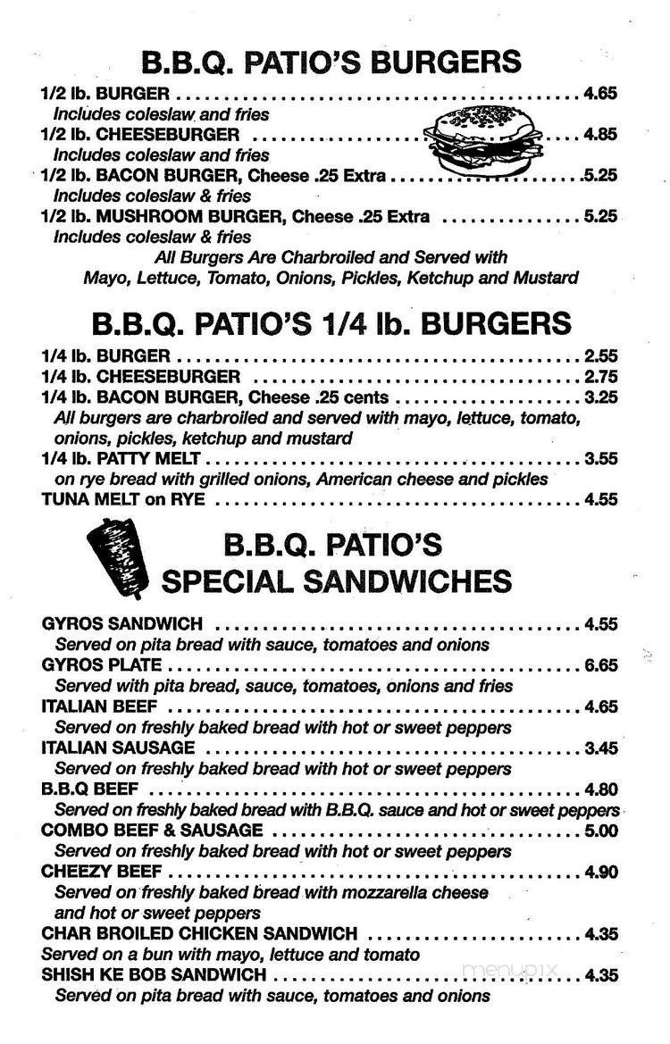 Menu page 1