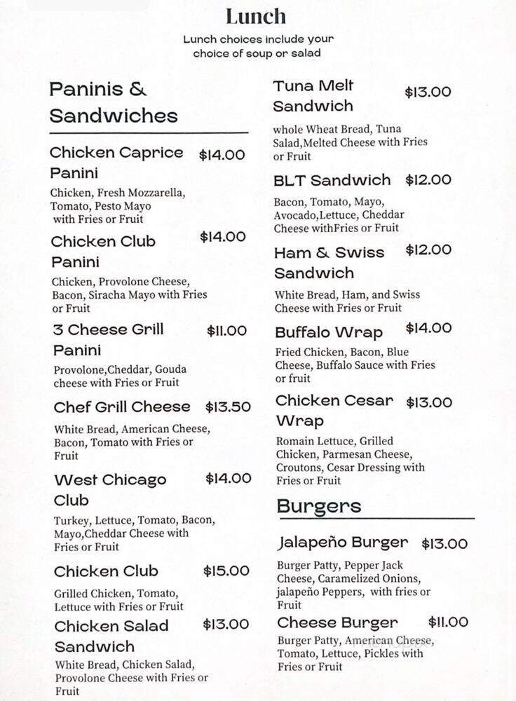 Menu page 2