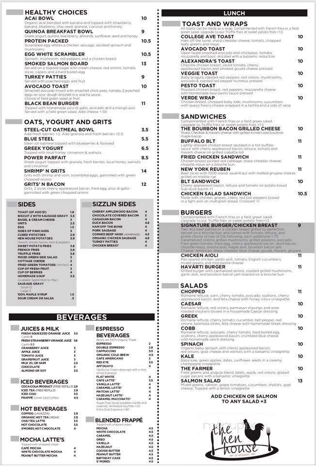 Menu page 2