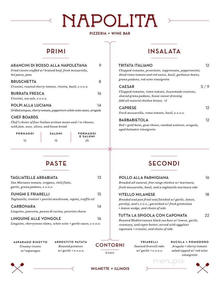 Menu page 1
