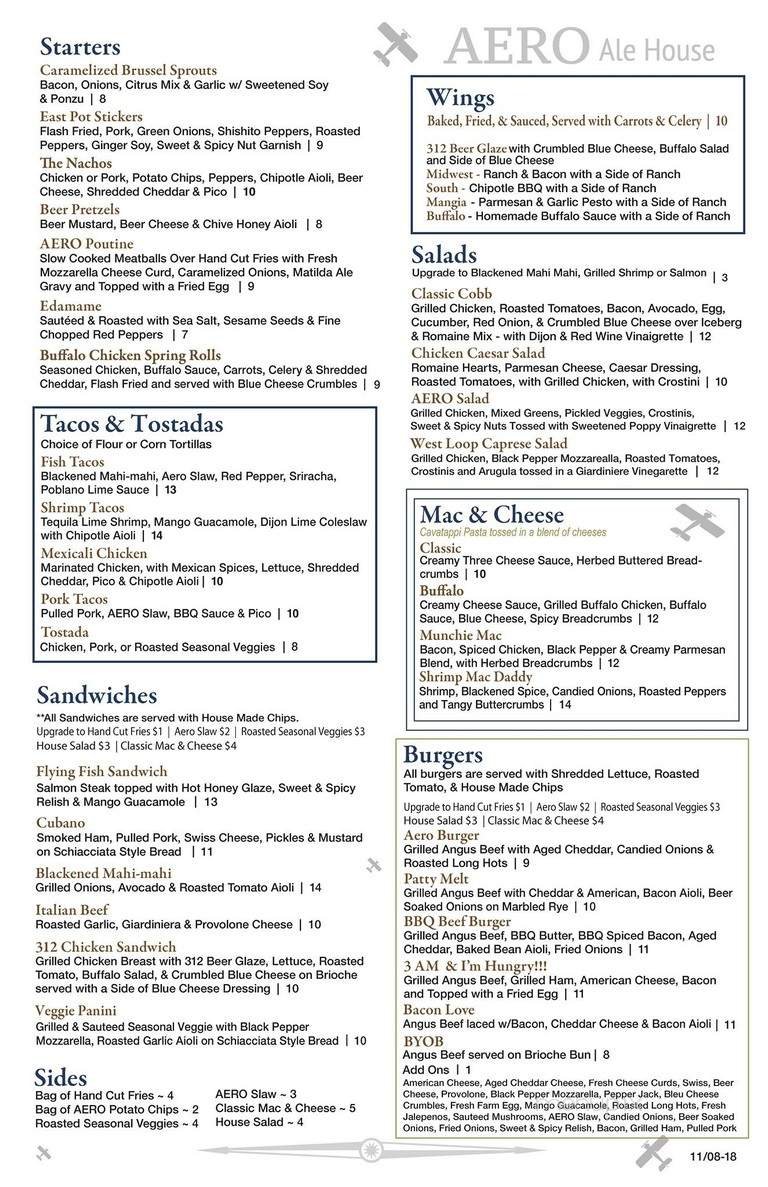 Menu page 1