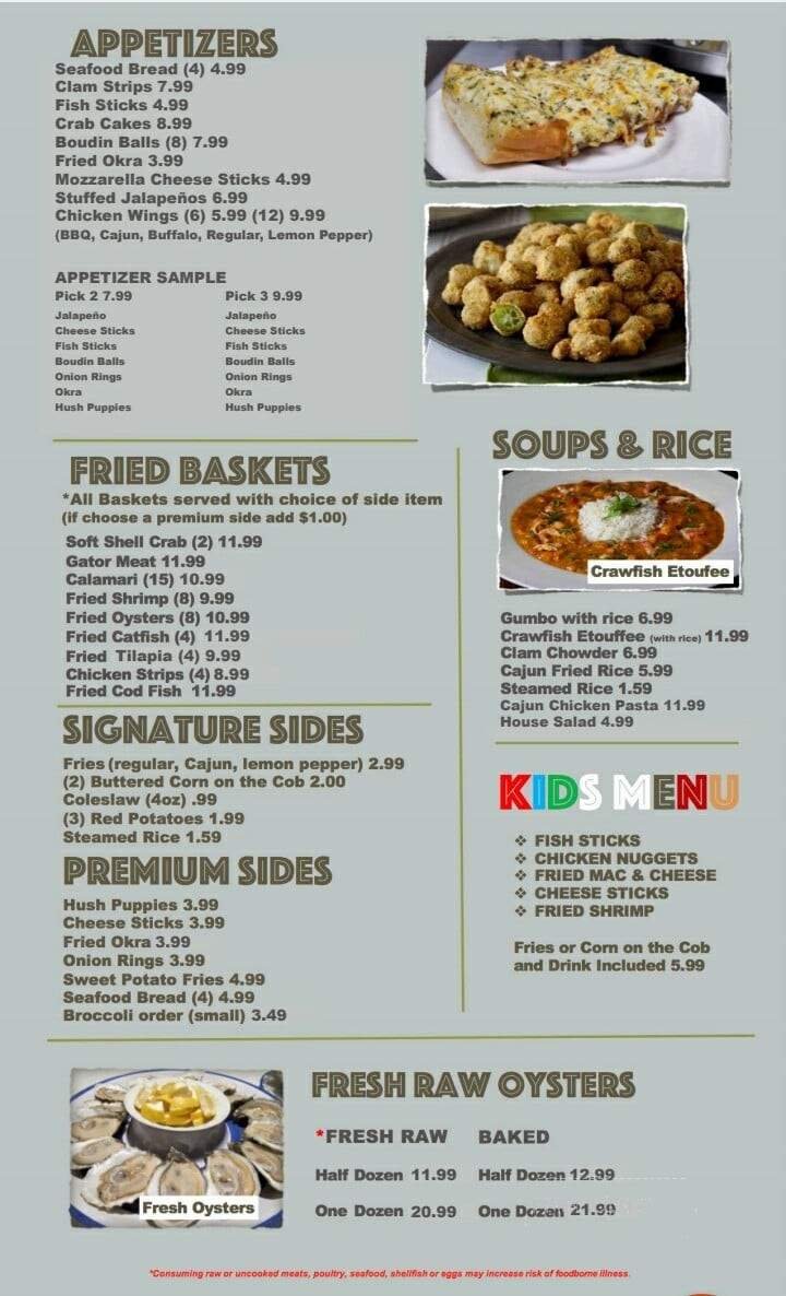 Menu page 1