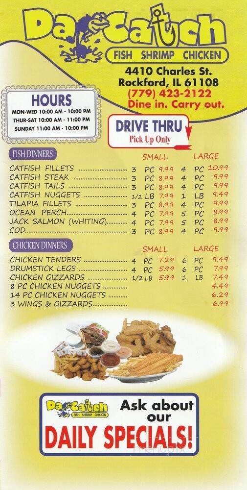 Menu page 1
