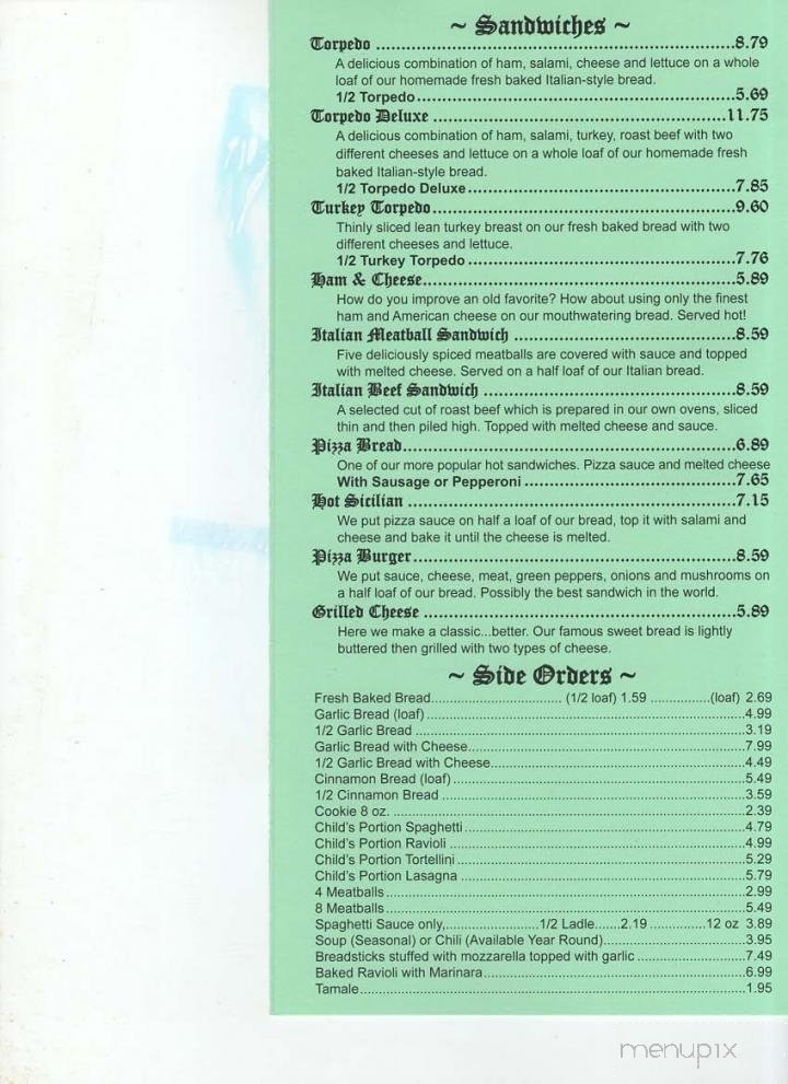Menu page 2
