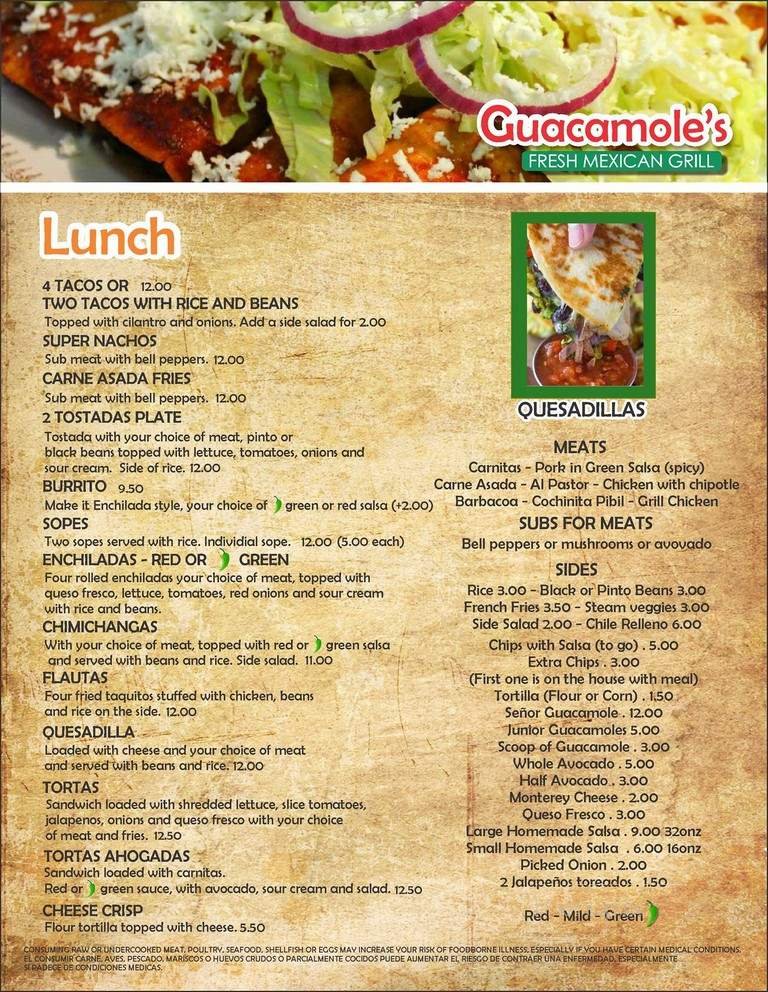 Menu page 3