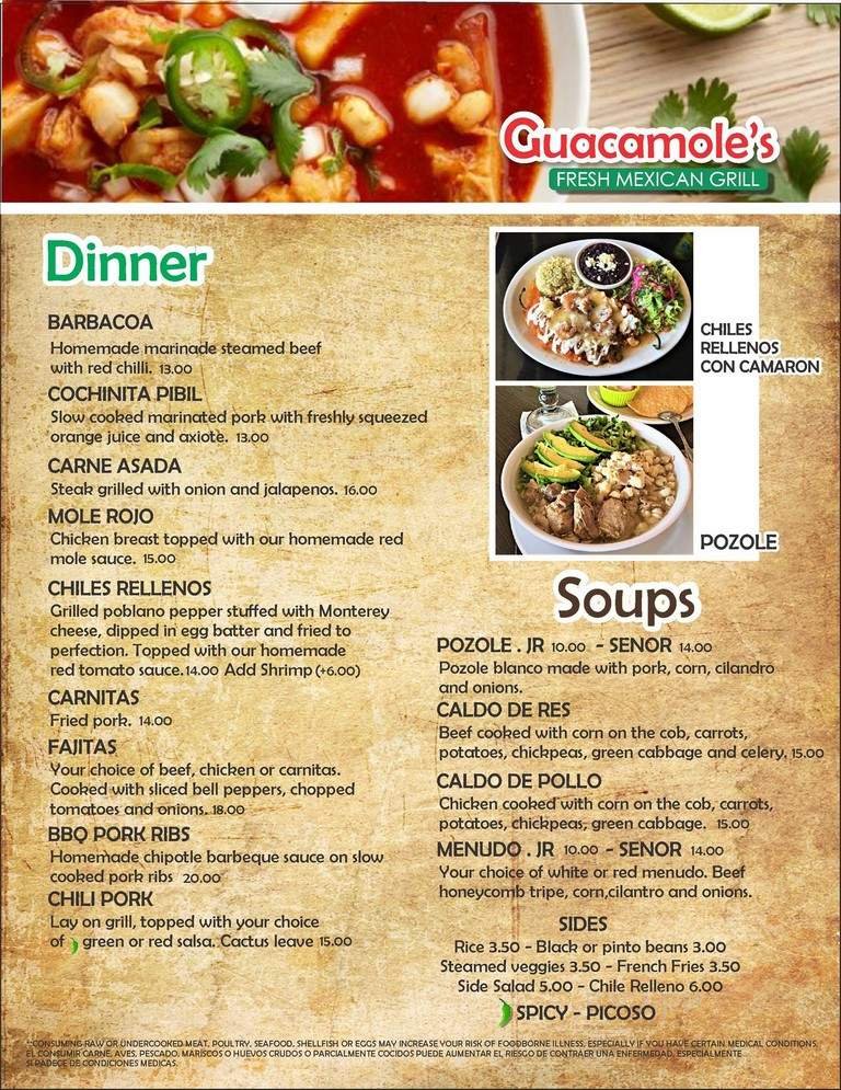 Menu page 5