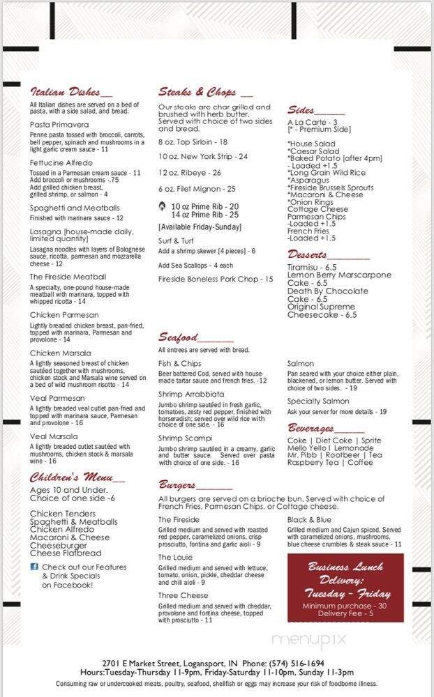 Menu page 2