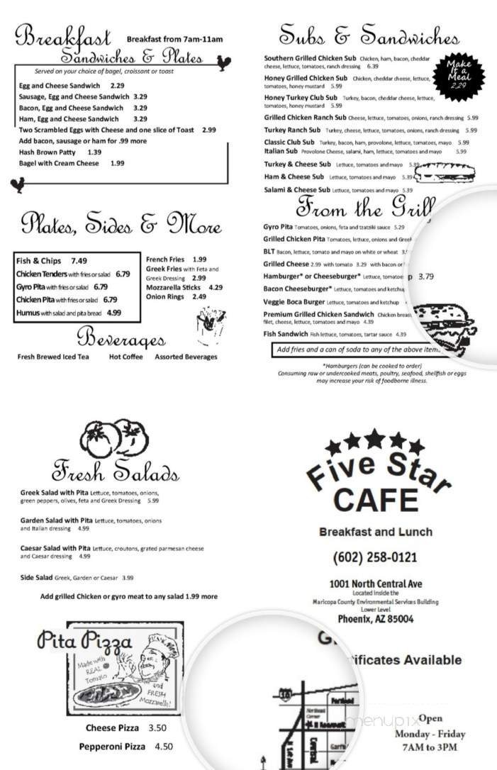 Menu page 1