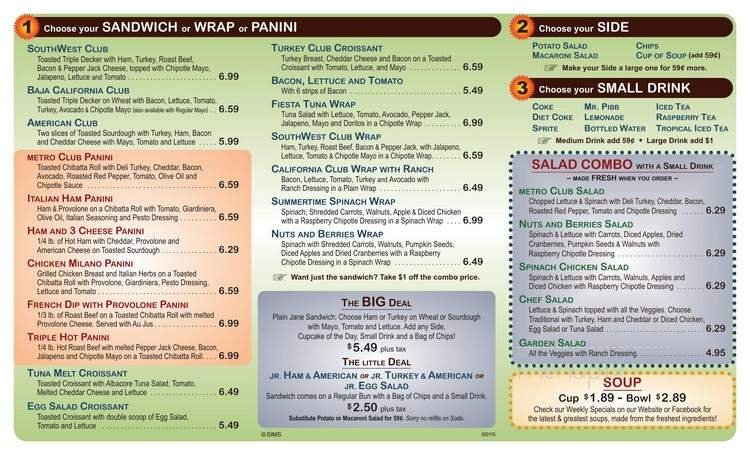 Menu page 2