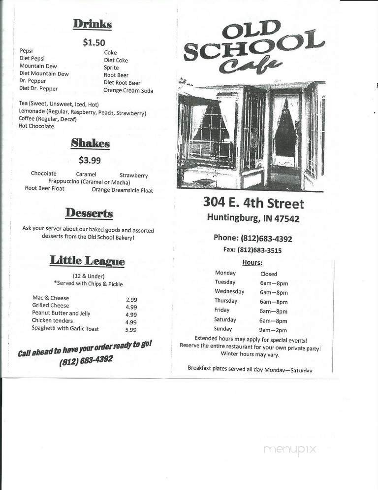 Menu page 1