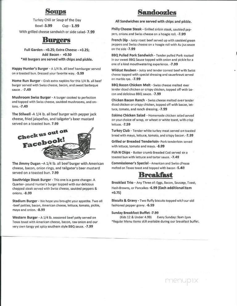 Menu page 2