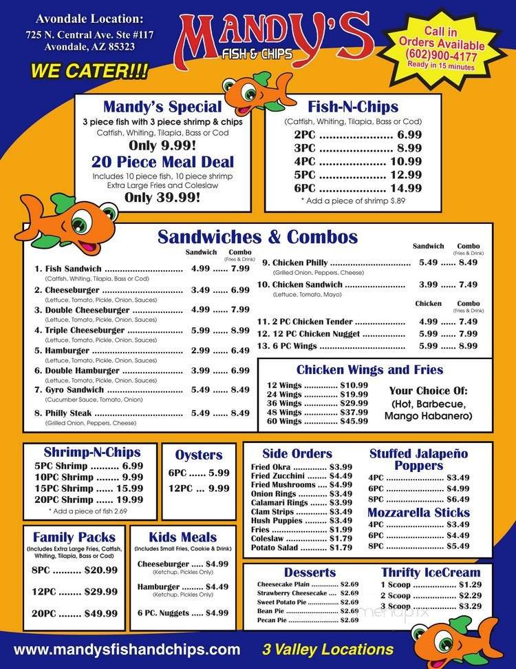 Menu page 1