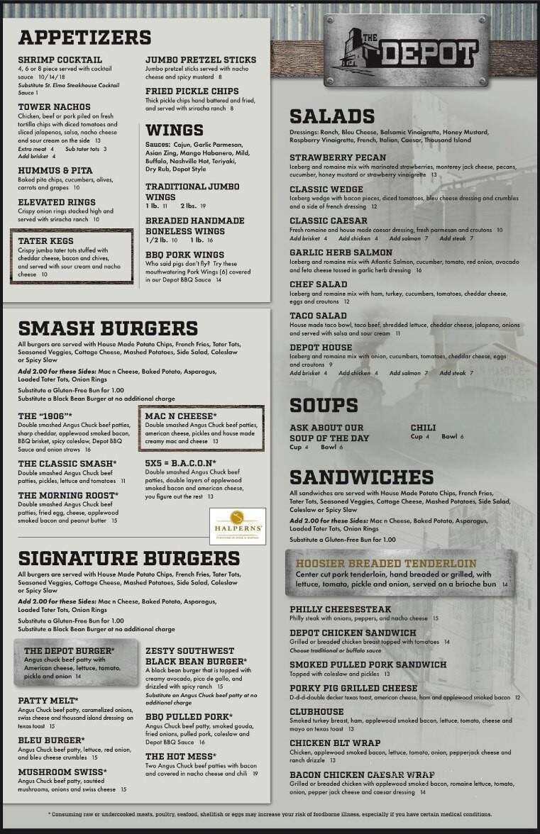 Menu page 1