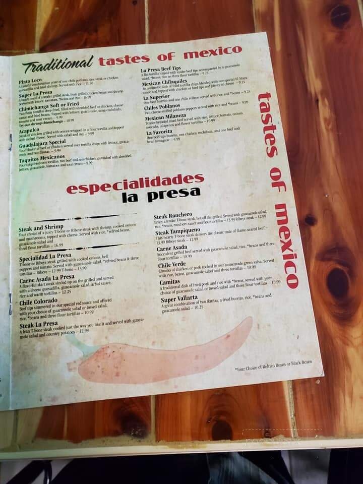 Menu page 2