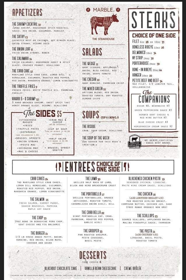 Menu page 1