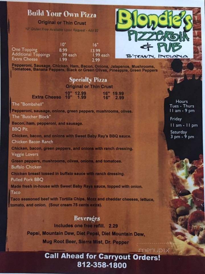 Menu page 2