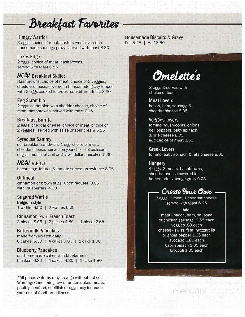 Menu page 1