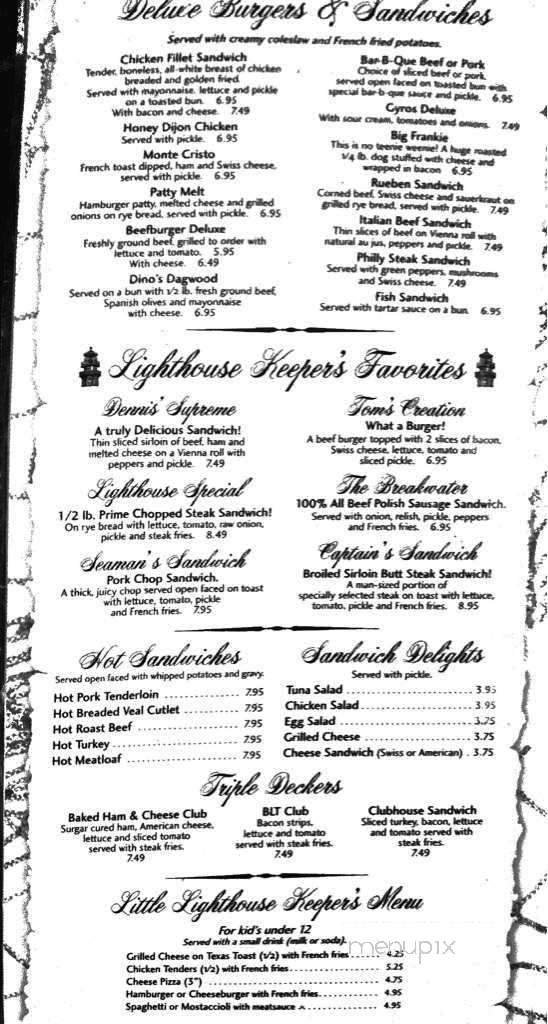 Menu page 1