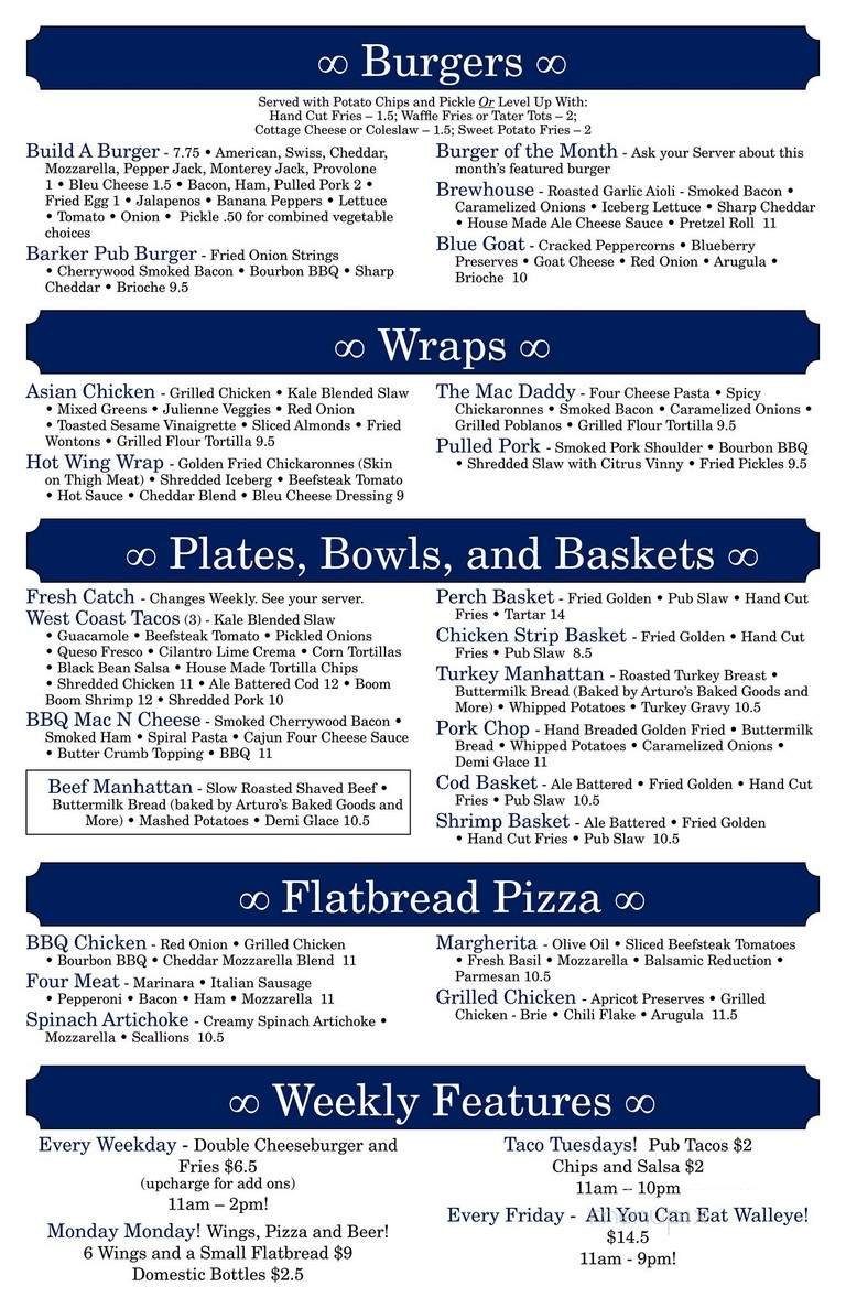 Menu page 2