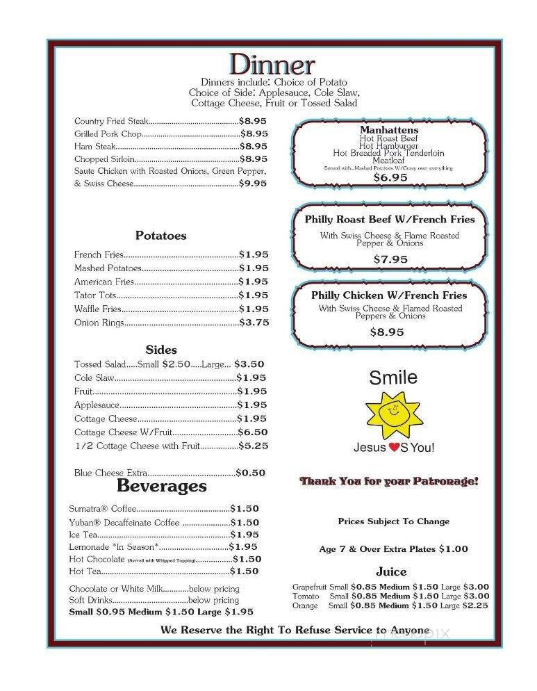 Menu page 2