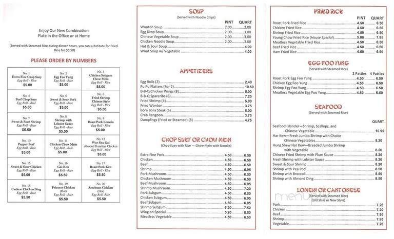 Menu page 2