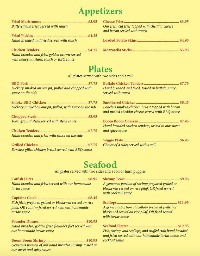 Menu page 2