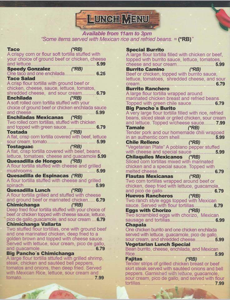 Menu page 2