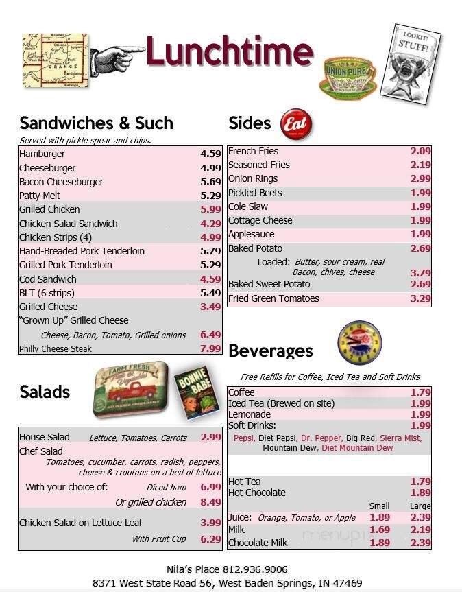 Menu page 2