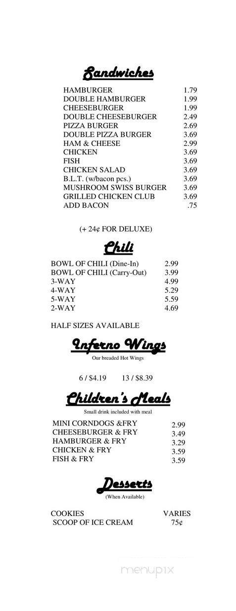 Menu page 2