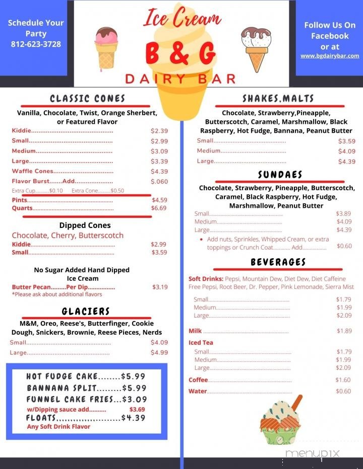 Menu page 1