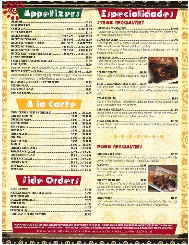 Menu page 2