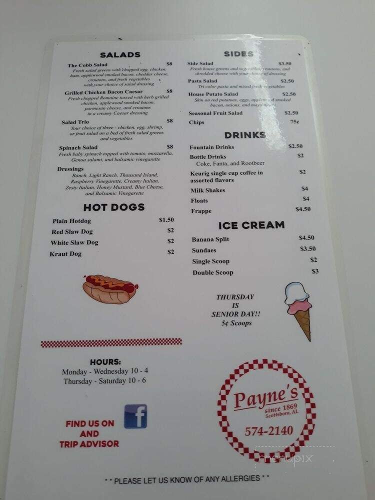 Menu page 2