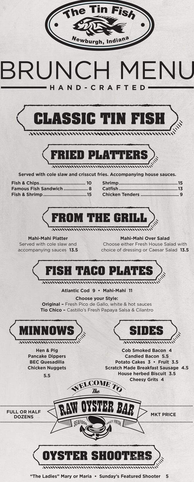 Menu page 1