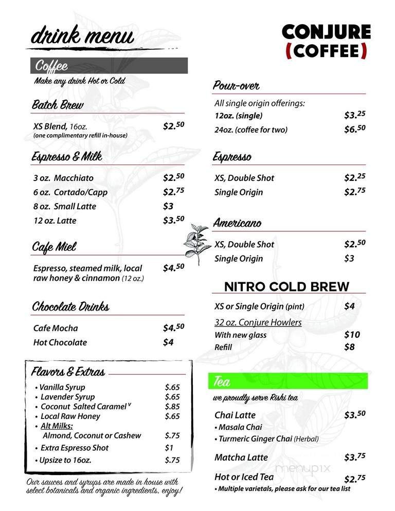Menu page 1