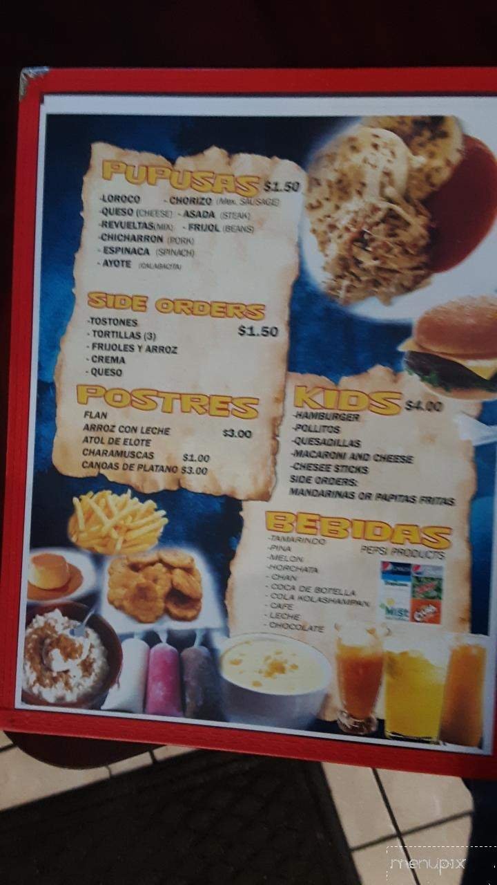 Menu page 1
