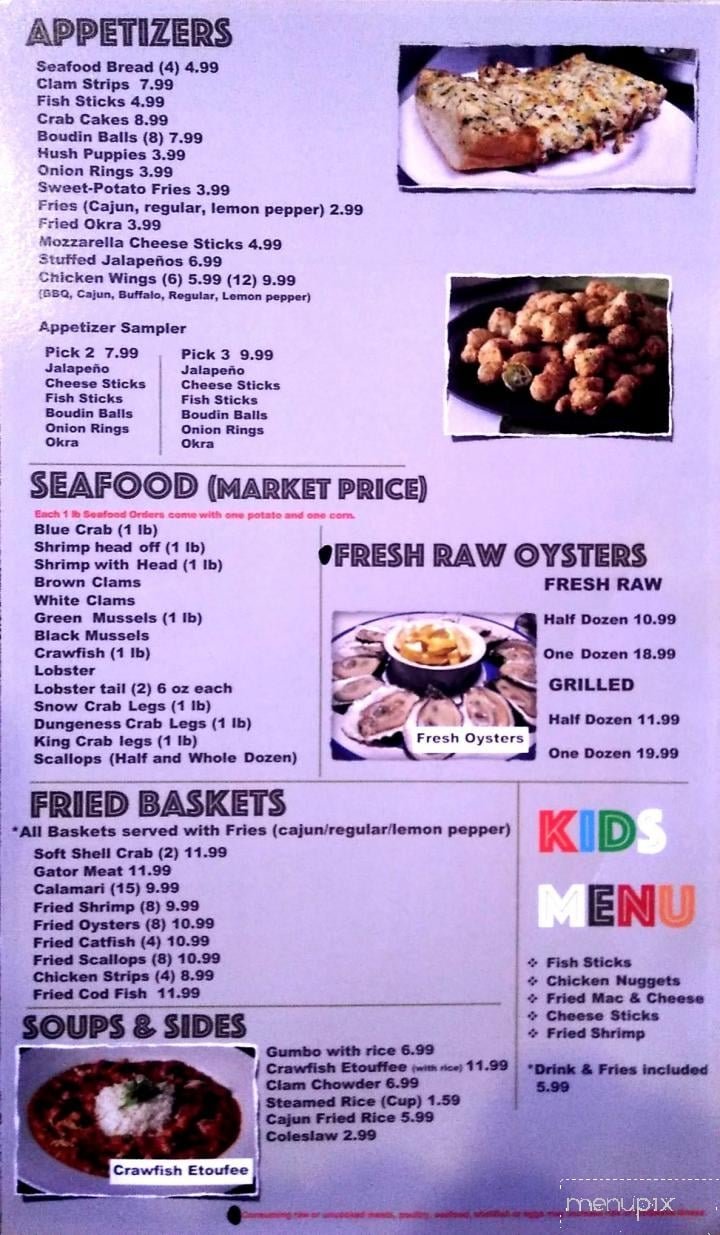 Menu page 1