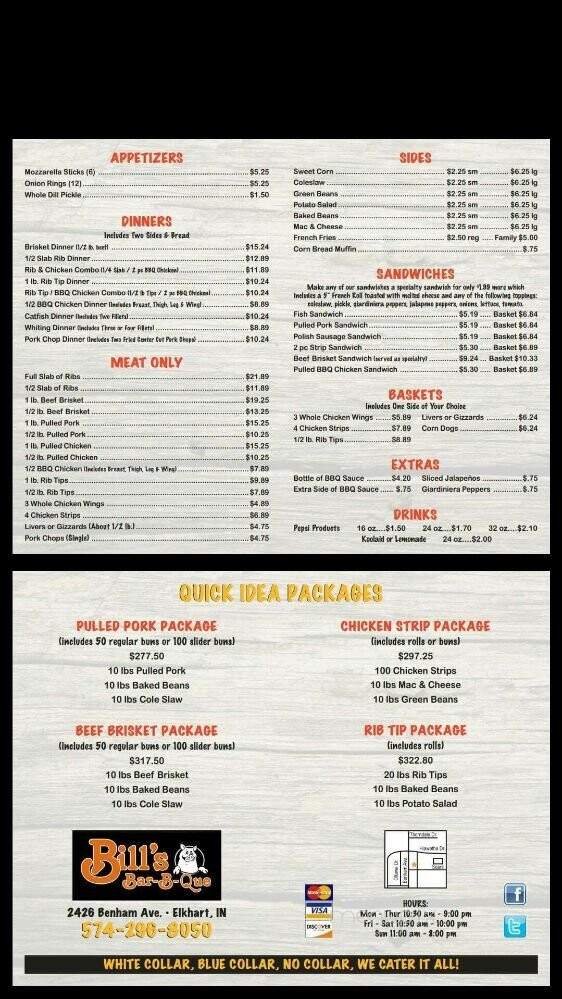 Menu page 1