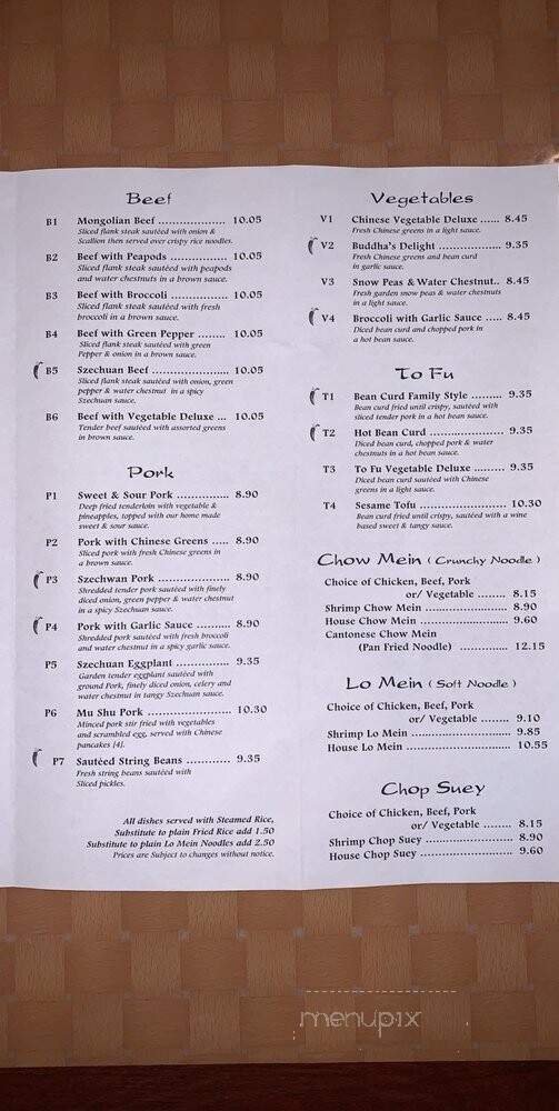 Menu page 2