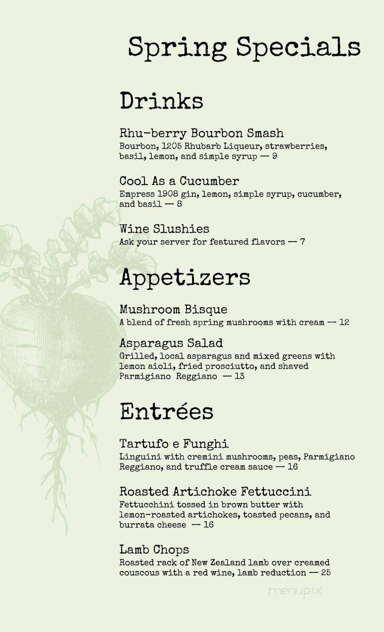 Menu page 1