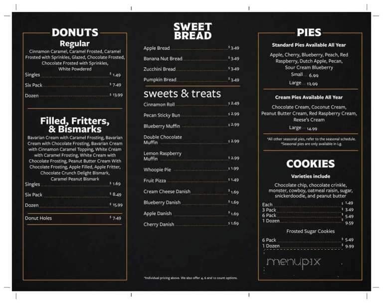 Menu page 1