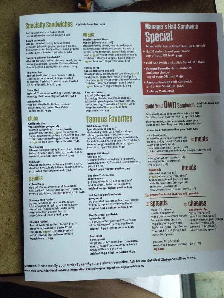 Menu page 2