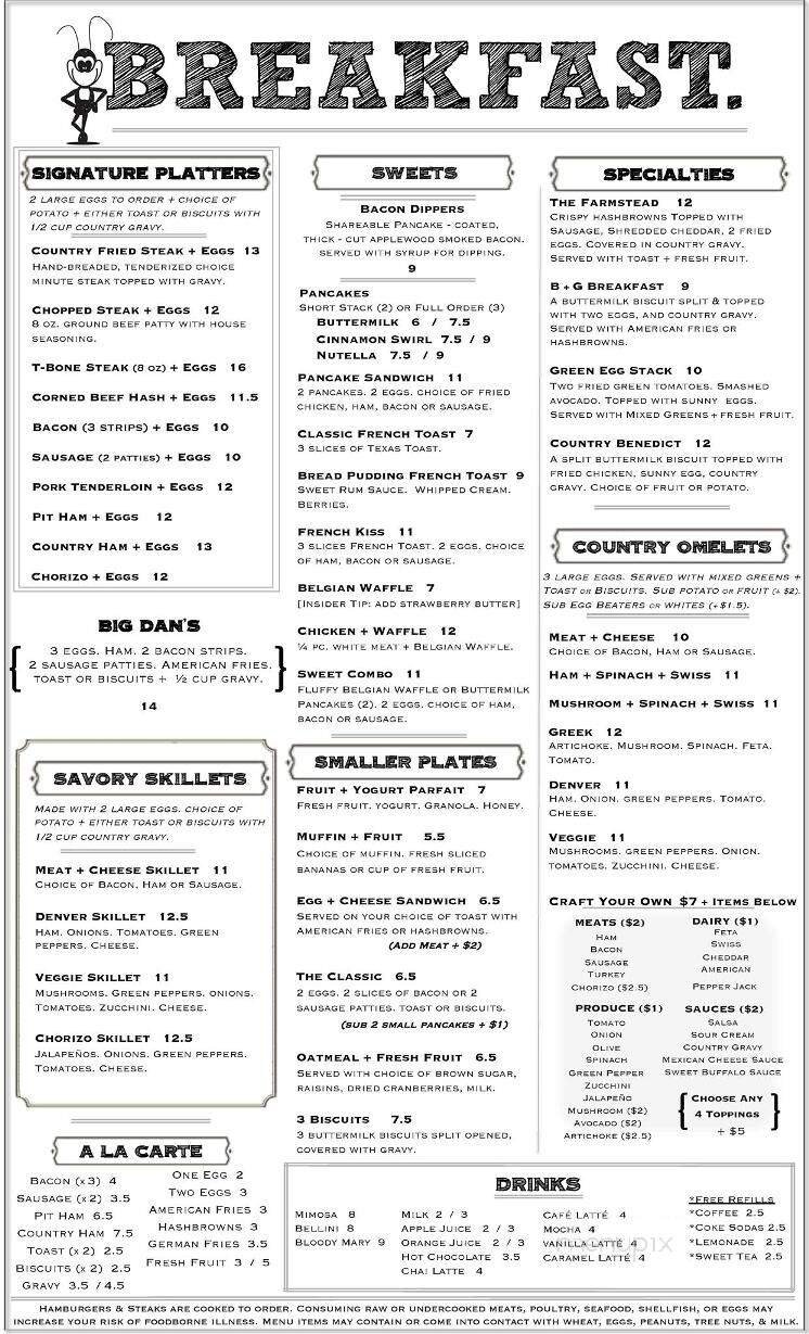 Menu page 1