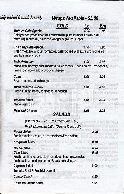 Menu page 3