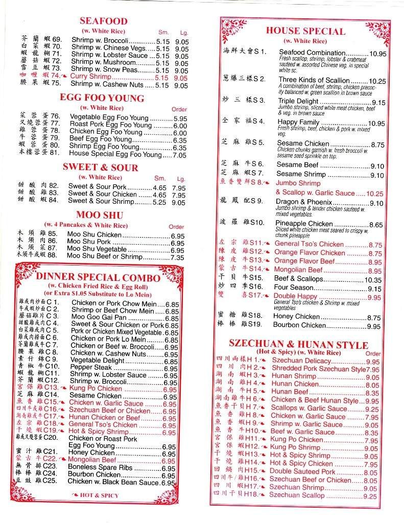 Menu page 2