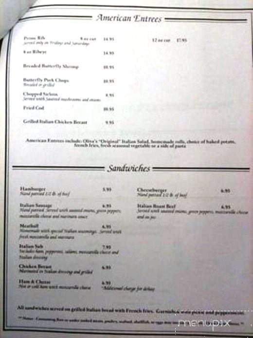 Menu page 1