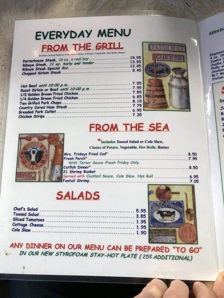 Menu page 1