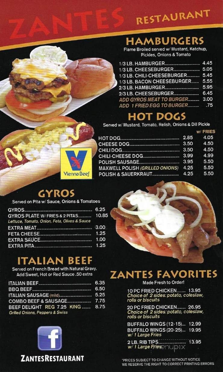 Menu page 2