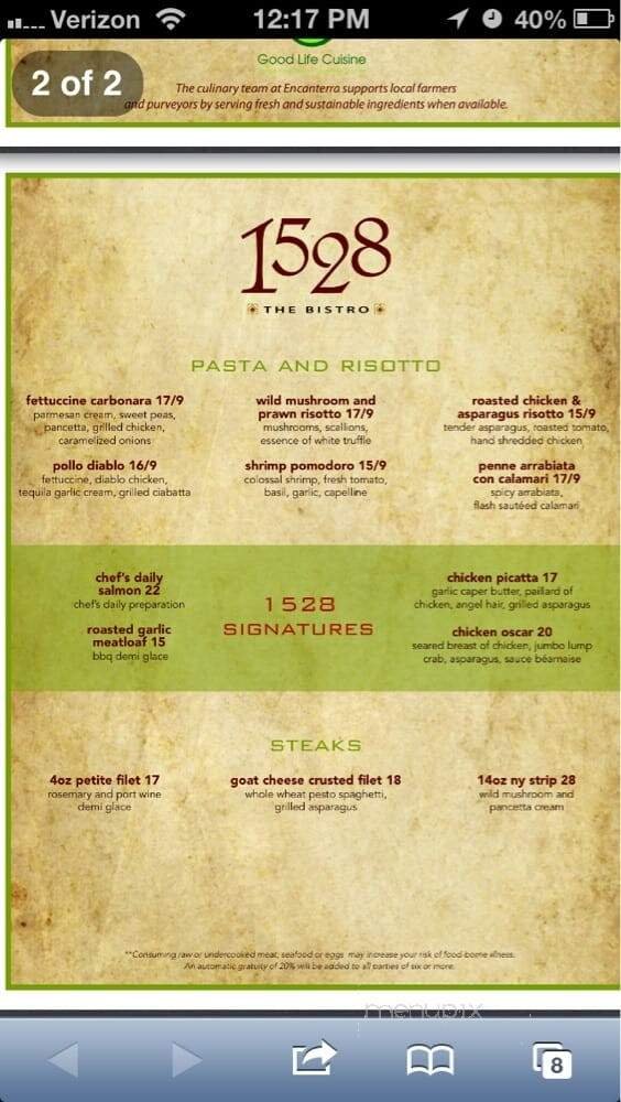 Menu page 3