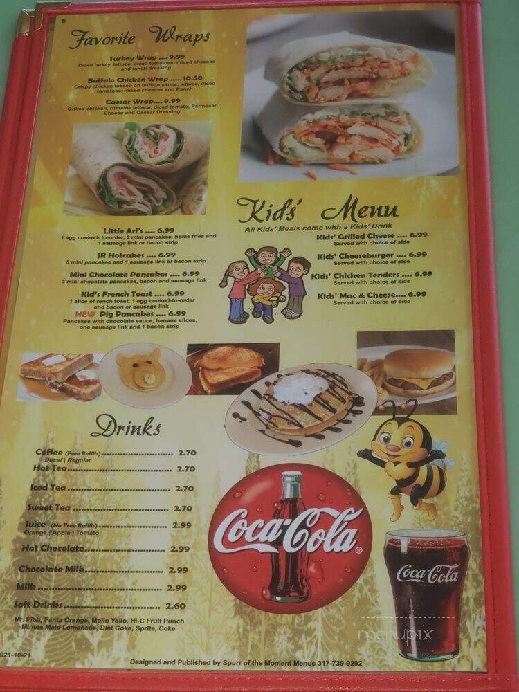 Menu page 1